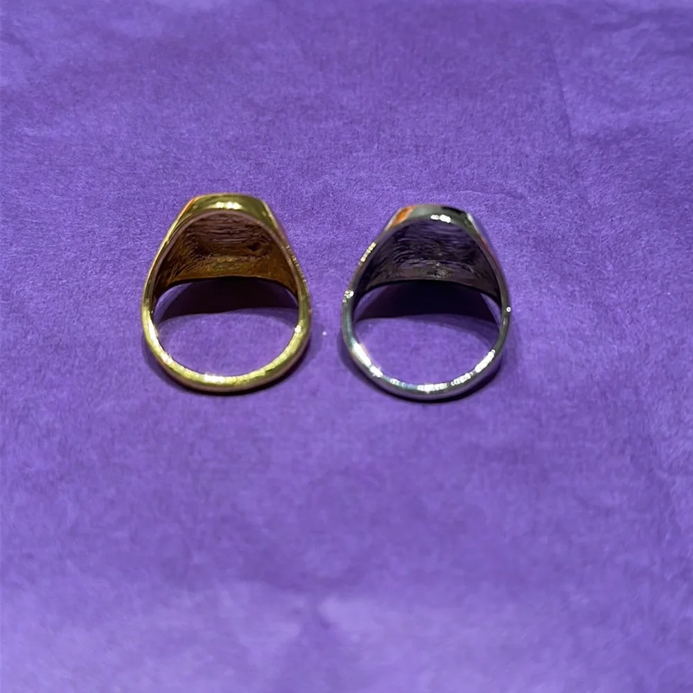 Men’s Stylish gold and silver tone rings